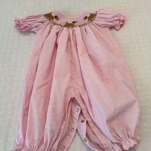 Little Girls Smocked Bubble